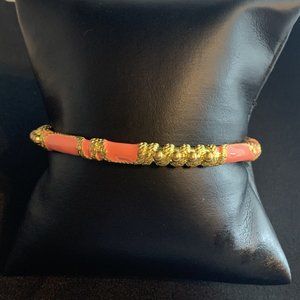 Pink, Gold Bangle Bracelet